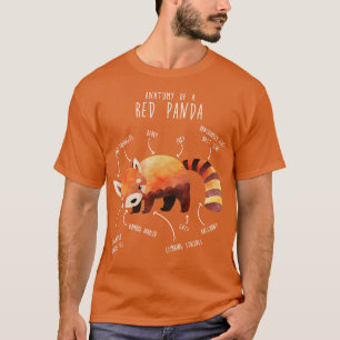Red Panda Animal Anatomy 1 T-Shirt