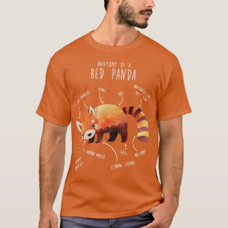 Red Panda Animal Anatomy 1 T-Shirt