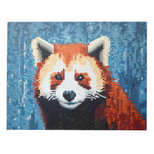 Red Panda Animal Art Decor Paint Mosaic  Notepad