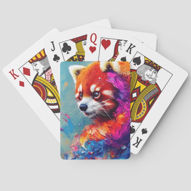 Red Panda  Animal Discovery Adventure Nature  Playing Cards (Back)