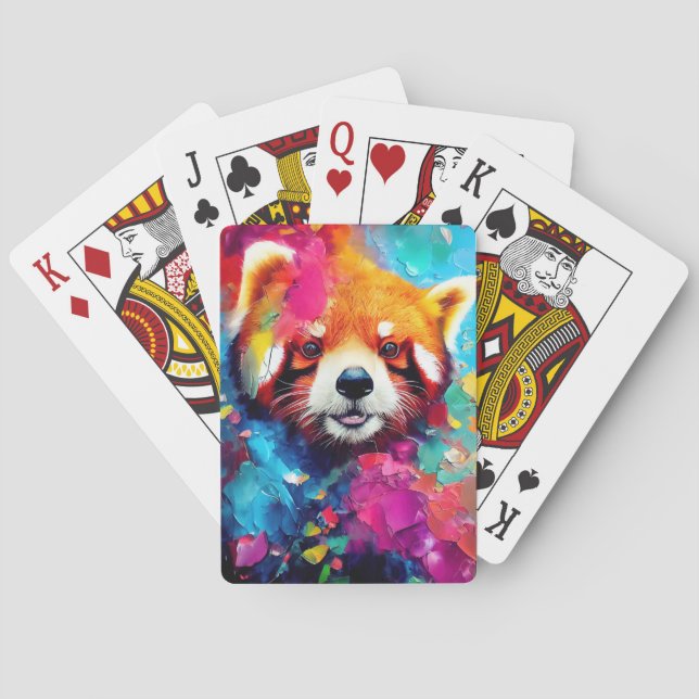 Red Panda  Animal Discovery Adventure Nature  Playing Cards (Back)