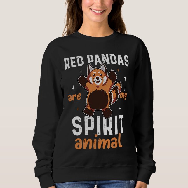 Red Panda Animal Lover Panda Bear Sweatshirt (Front)
