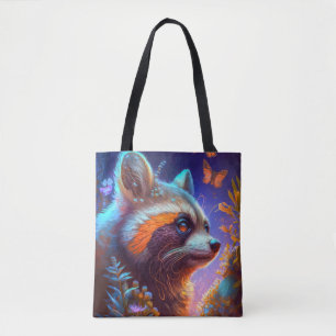 Red Panda Animal Portrait Painting Wildlife Free Tote Bag
