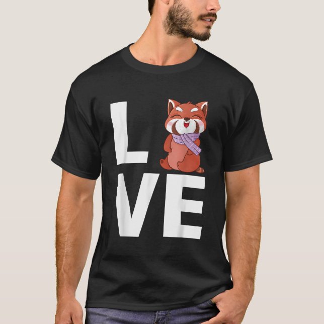 Red Panda Animal Red Panda T-Shirt (Front)