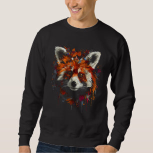 Red Panda Artwork Zoo Animal Red Panda 1 Sweatshirt