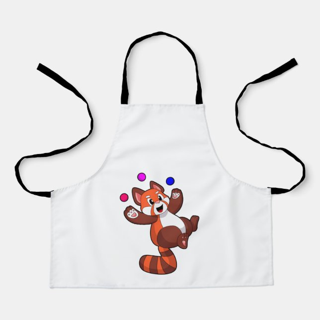 Red panda at Juggle Circus.PNG Apron (Front)