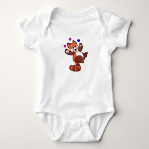 Red panda at Juggle Circus.PNG Baby Bodysuit
