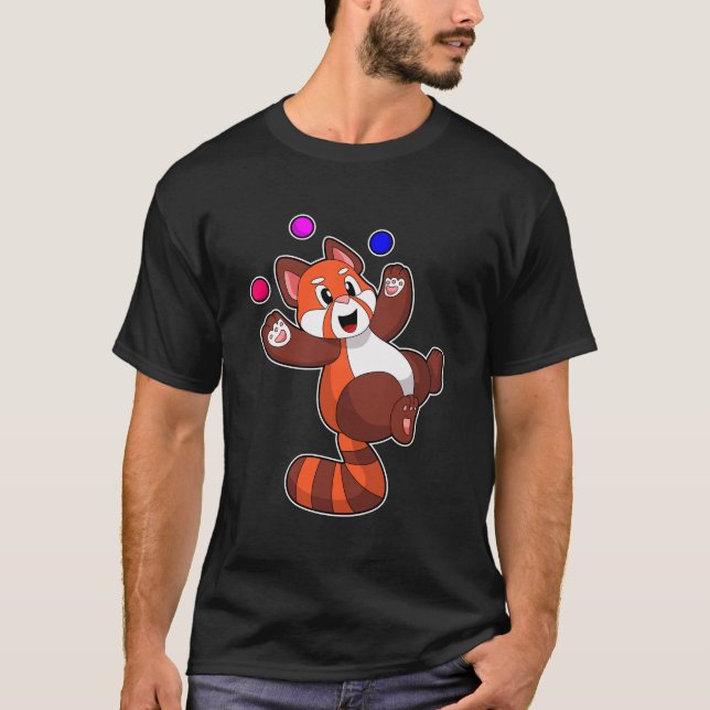 Red panda at Juggle Circus.PNG T-Shirt (Front)