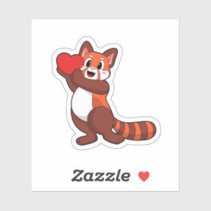 Red panda at Love with Heart.PNG