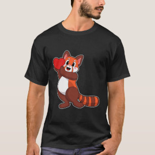 Red panda at Love with Heart.PNG T-Shirt