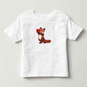 Red panda at Love with Heart.PNG Toddler T-Shirt