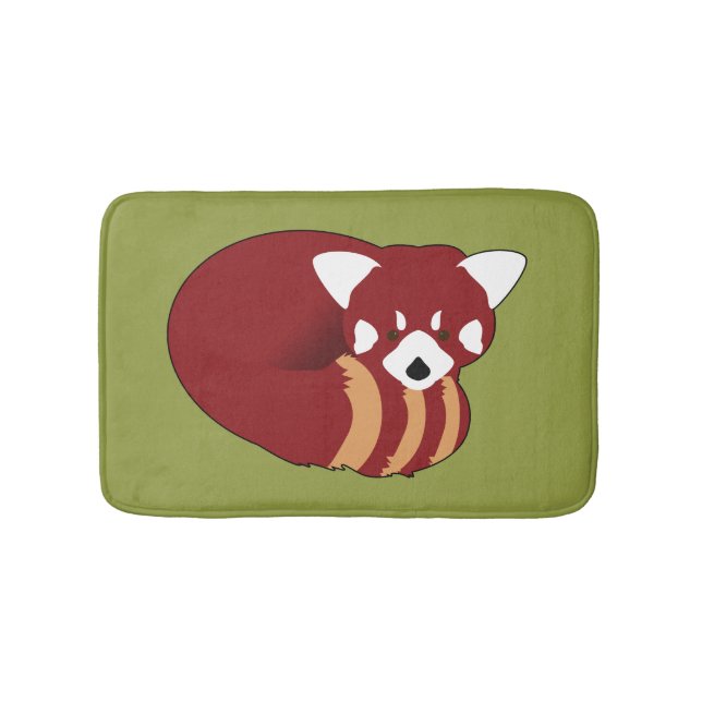 Red Panda Bath Mat (Front)