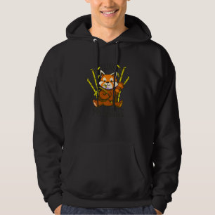 Red Panda Bear Bamboo Vegetarian Diet Vegan Hoodie