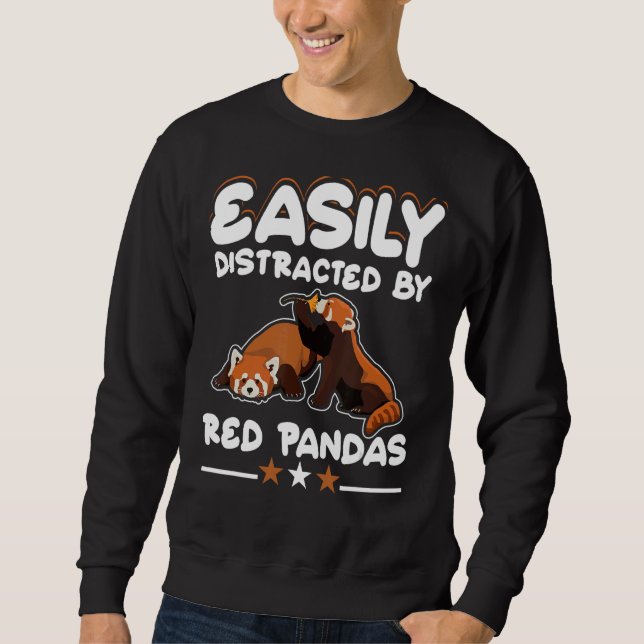 Red Panda Bear Spirit Animals Zoo Sweatshirt (Front)