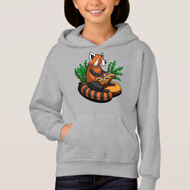 Red Panda Bear Sushi Lover Animal (Front)