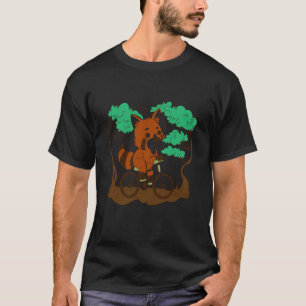 red panda bicycle bike cycling cyclist biking bike T-Shirt