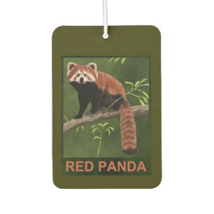 Red Panda Car Air Freshener