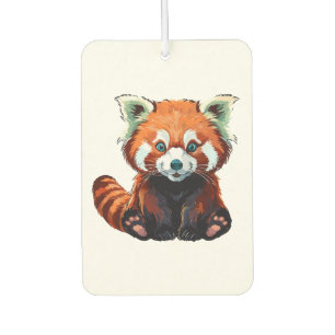 Red panda car air freshener