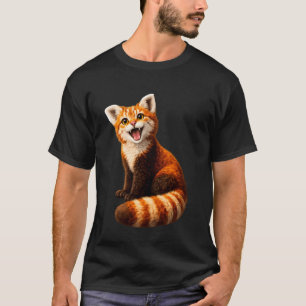 Red Panda Cat Hybrid Cute Funny Animal Meme T-Shirt