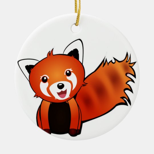 Red Panda Christmas Ornament 