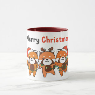 Red Panda Christmas Red Pandas Merry Christmas Mug