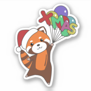 Red Panda Christmas Snow Winter Animals Pandas Sti