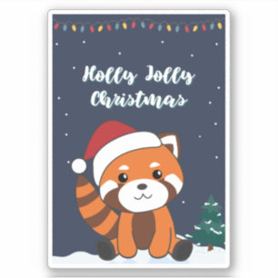 Red Panda Christmas Snow Winter Animals Pandas Sti