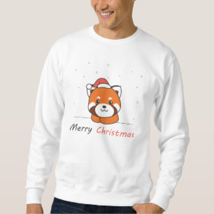Red Panda Christmas Snow Winter Animals Pandas Sweatshirt