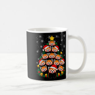 Red Panda Christmas Tree Funny Animal  Coffee Mug