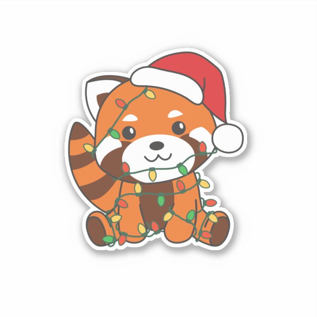 Red Panda Christmas Winter Animals Red Pandas (Front)