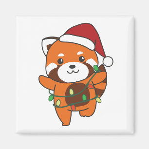 Red Panda Christmas Winter Animals Red Pandas Magn Magnet