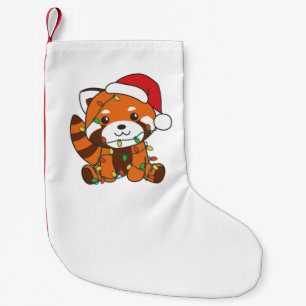 Red Panda Christmas Winter Animals Red Pandas Small Christmas Stocking