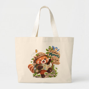 Red Panda Collect Moments Adventure Jumbo Tote Bag
