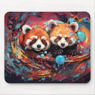 Red Panda Colourful Animal Enchanting  Mouse Mat