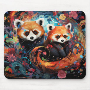 Red Panda Colourful Animal Enchanting  Mouse Mat