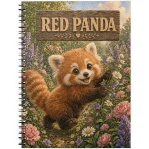 Red Panda Cute Baby Storybook Nursery Animal Notebook