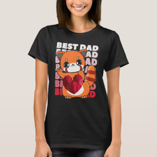 Red Panda Dad Parent Best Papa Bear Fathers Day An T-Shirt