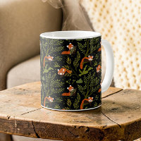 Red Panda Dark Botanical Moody Woodland