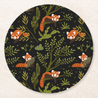 Red Panda Dark Forest Zoo Animal Party