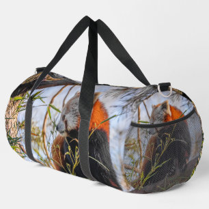 Red panda duffle bag