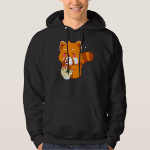 Red Panda Eating Pho Vietnamese Pho Hoodie