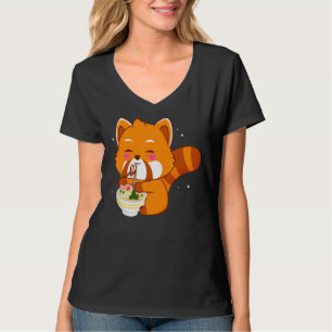 Red Panda Eating Pho Vietnamese Pho T-Shirt