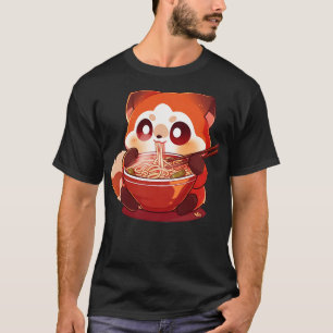 Red panda eating ramen 1 T-Shirt