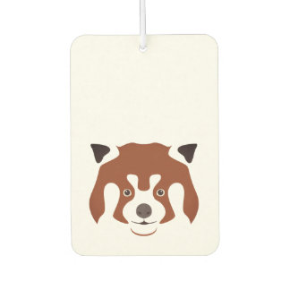 Red Panda Face Car Air Freshener