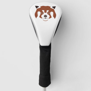 Red Panda Face Golf Head Cover