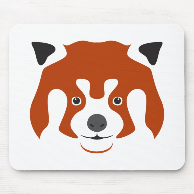 RED PANDA FACE MOUSE MAT (Front)