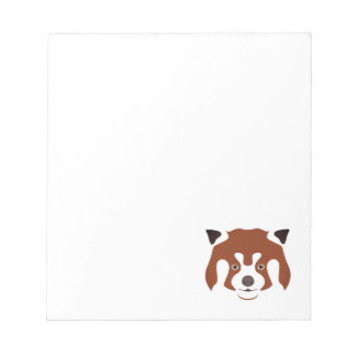 Red Panda Face Notepad