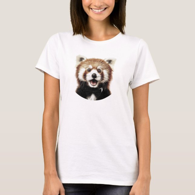 Red panda face T-Shirt (Front)