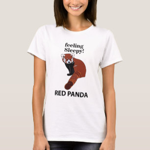 Red Panda Feeling Sleepy Funny Red Panda T-Shirt