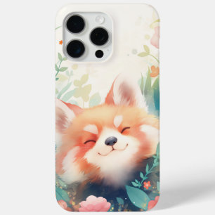 Red Panda Floral Playground iPhone 15 Pro Max Case